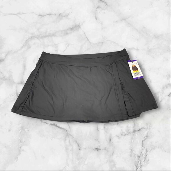 Anne Cole Womens Banded Side Slit Skirted Stretch Swim Bottom Size XXL - Picture 12 of 16